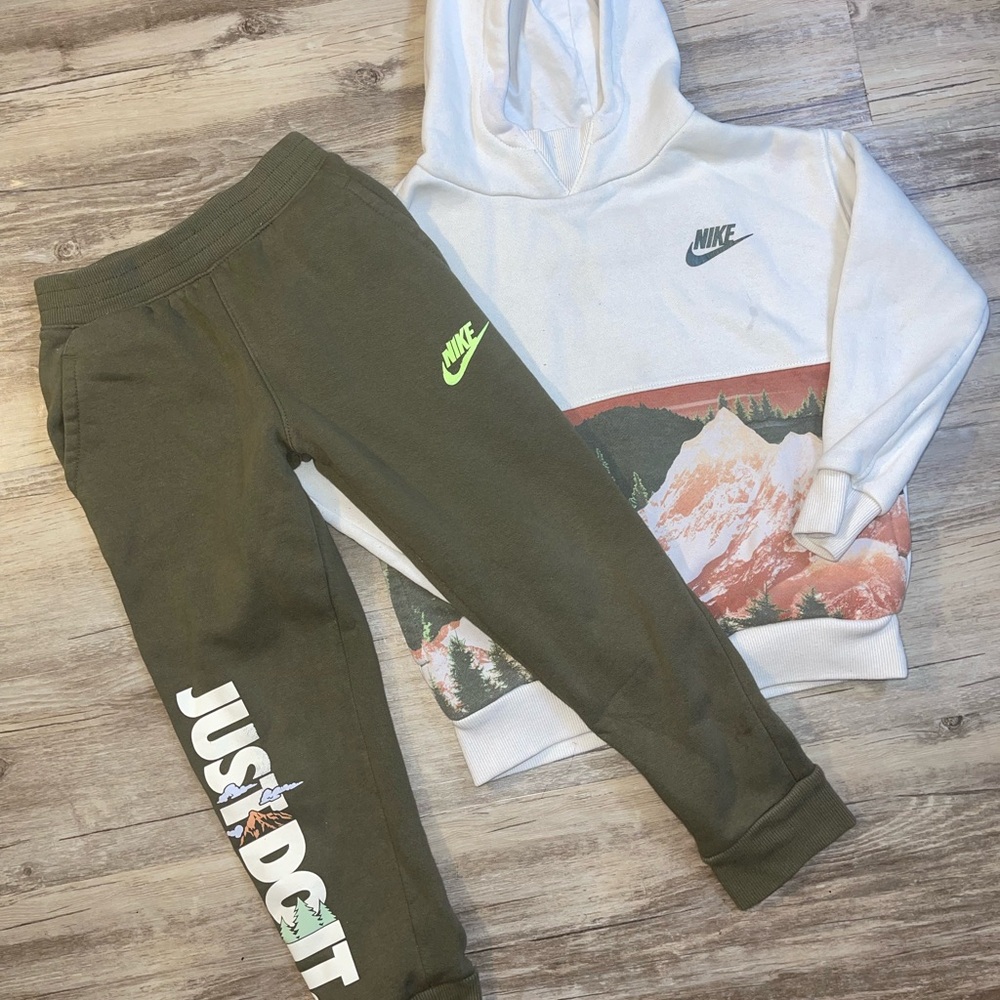 Nike Kids Outfit – Hoodie & Jogger Set (Size 6)